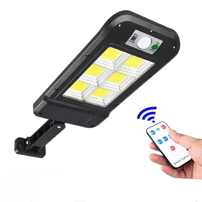 Lampa solara cu 6 celule, LED-uri COB si telecomanda