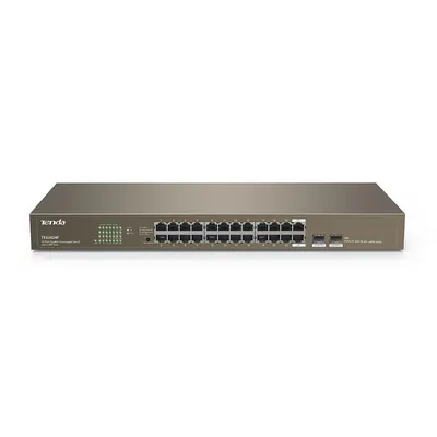 Switch cu 24 porturi Tenda TEG1024F, 48 Gbps, 35.6 Mpps, 8000 MAC, fara management