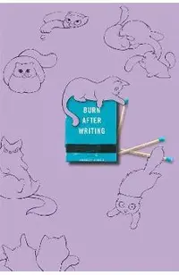 Burn After Writing (Purple with Cats)
