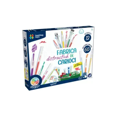 Set educativ Hashtag Toys STEAM - Fabrica distractiva de carioci, lb. romana, +6 ani