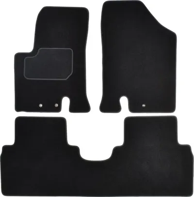 Covorase auto (set, velur, 3 bucati, culoare negru) KIA VENGA dupa 2010