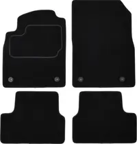 Covor podea MAMMOOTH Velours, 4 buc., fata spate, set, culoare neagra, potrivit OPEL ASTRA J 09.09-, Saloon, for 5-door version