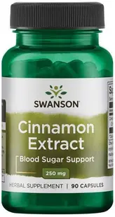 Cinnamon Extract, 250 mg, 90 capsule, Swanson