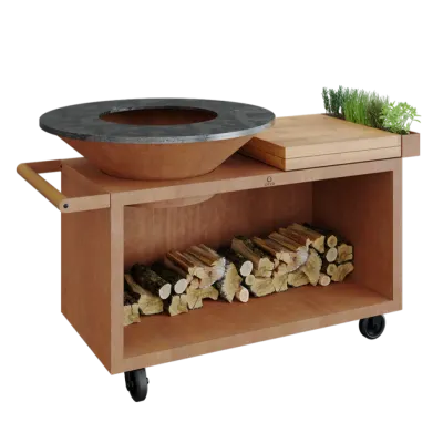Gratar OFYR Corten 100 PRO SD cu masa de lucru