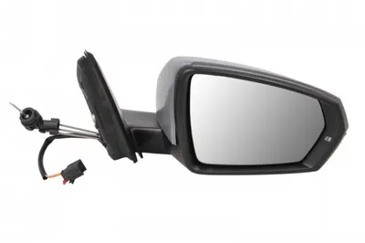 Oglinda exterioara dreapta (mecanic, convex, subacoperit, cu semnalizator) potrivit VW POLO VI AW 09.17