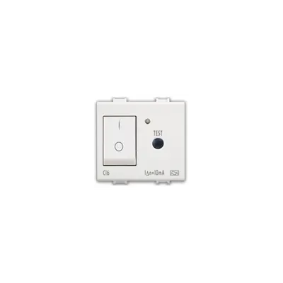 Siguranta automata 1P+N 6A cu diferential 10mA 2 mod alb Ave 45
