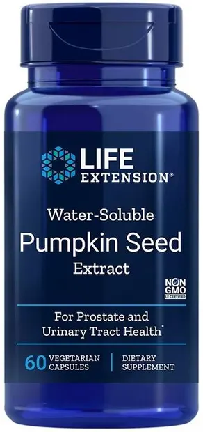 Water-Solube Pumpkin Seed Extract, 60 vege capsule, Life Extension