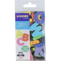 Set 60 litere magnetice din carton rezistent, 3.6 cm inaltime, 3.2 mm grosime, colorate