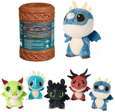 Jucărie de pluș surpriză DreamWorks Dragons - How to Train Your Dragon, 7.5 cm, sortiment