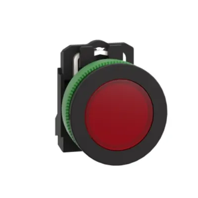 Harmony XB5, Lampa de control antimicrobiana, plastic, rosu, Ø30, Led integrat, 230...240 V AC