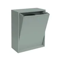 Coș de gunoi albastru prăfuit pentru reciclare/de montat pe perete din plastic reciclat Recycling Box – ReCollector