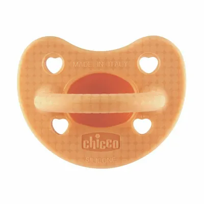 Suzeta bebelusi, Chicco, Physioforma Luxe, Ortodontica, Silicon moale, Fara BPA, 2-6 luni, Portocaliu