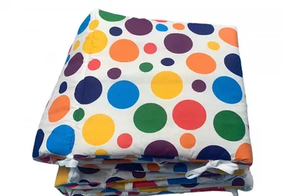 Set de aparatori pufoase h35 pat 120x60 cm DeLuxe Buline nazdravane galbene