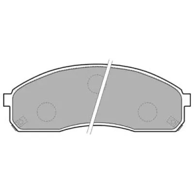 Set placute frana, frana disc DELPHI LP1671