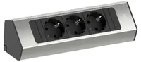 Prelungitor Bachmann - CASIA 2, 3x Schuko, 2 m, inox