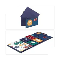 Organizator din lemn pentru copii Ginger Home Monster pentru jucarii cu 9 cutii textile detasabile,colturi si margini rotunjite,dimensiune 92x30x60 cm