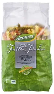 Fusilli bio tricolor, 500 g, Dennree