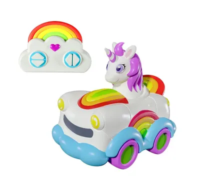 Masinuta unicorn cu telecomanda si bule Syma