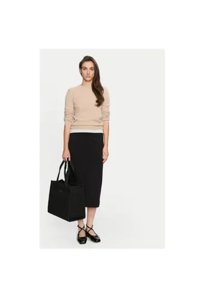 Fusta dama - 304171352 - Bumbac/Poliester - Negru - Negru