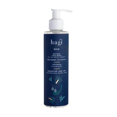 Gel facial natural de curatare pentru barbati Ahoy Captain, 200ml, Hagi