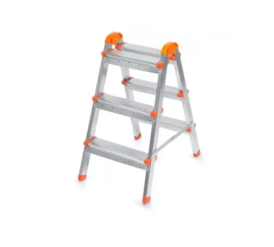 Scara pliabila din otel 3+3 trepte, 64cm inaltime, 120kg, 3.8kg R3.3S