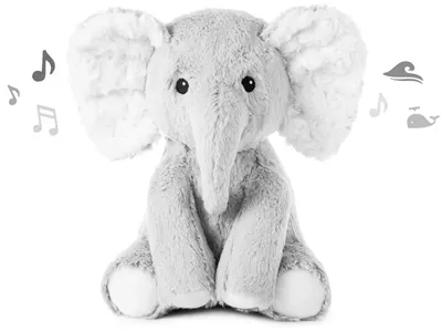 Jucărie moale cu sunete liniștitoare Cloud B - Elliot Elephant On The Go