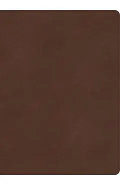 KJV Single-Column Wide-Margin Bible, Brown Leathertouch