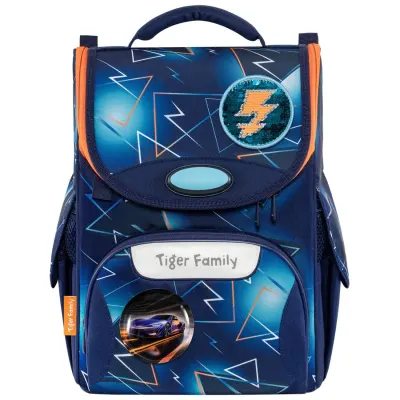 Ghiozdan neechipat, Tiger Family, Nature Quest Pro 2S, Lightning Race, Go Green