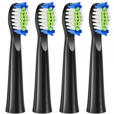Capat Rezerva SDD2 pentru Periuta Electrica Bitvae D2, Set 4 bucati, Negru