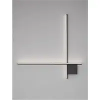 Plafoniera CROSS Nisipiu Negru Aluminiu LED 21W 230V 1359Lm 2700K IP20 Triac Dimabil