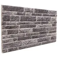 vidaXL Panouri de perete 10 buc. 100 x 50 cm Antracit Spumă EPS