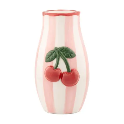 Vază din dolomită pictată manual Cherry – Sass & Belle