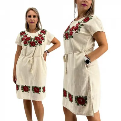 Rochie Traditionala cu broderie Iris 2