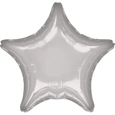 Balon folie argintiu stea