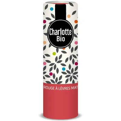 Ruj Mat Rouge Rose cu Unt de Shea, Ulei de Ricin si Unt de Jojoba 3.5ml