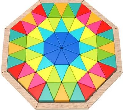 Puzzle din lemn Tooky Toy - Octogon