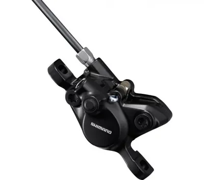 Etrier frână hidraulic Shimano BR-MT200, 2 pistoni, ulei mineral, negru.
