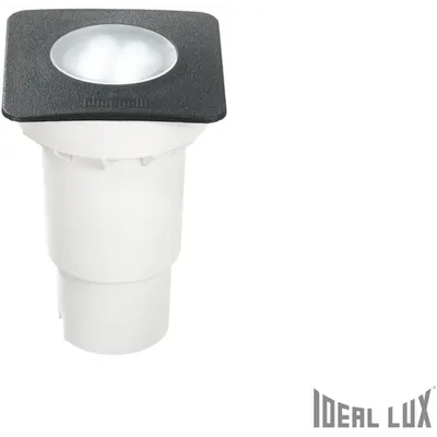 Spot in pardoseala Ceci mic patrat, 1 LED, dulie GU10, L:90 mm, H:135 mm, Negru