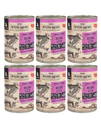 WIEJSKA ZAGRODA Conservă hrană pentru căței festin de carne 6x400 g
