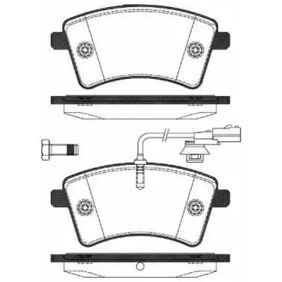 Set placute frana, frana disc REMSA 1351.01