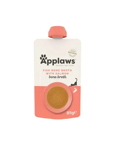 APPLAWS Cat Fish Bone Broth Supă de oase de pește cu file de somon pentru pisici 85 g