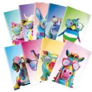 Caiet liniat Mitama, A4, 40+2 file, design animale
