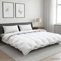 vidaXL Pilotă FULDA 240 x 260 cm 4 anotimpuri 310 GSM 90% puf de gâscă
