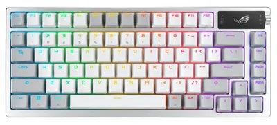 Tastatură mecanică ASUS - ROG AZOTH, wireless, NX Snow, RGB, alb