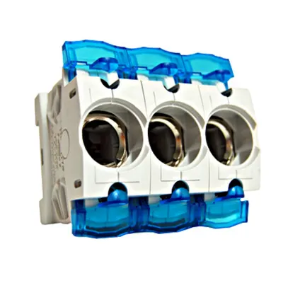 Soclu D02 / E18 / 3 poli cu protecţie borne, 63 A