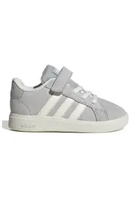 Pantofi sport Grand Court cu velcro - Gri/Alb murdar