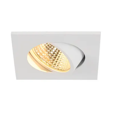 Spot incastrat, NEW TRIA 68 Ceiling lights, white Indoor LED recessed ceiling light white square 2700K 38° incl. driver clip springs