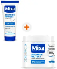 Mixa Ceramide Protect Set - Cremă de mâini și Cremă de corp, 100 + 400 ml