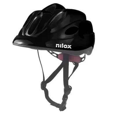 Casca pentru copii pentru trotinetă/bicicletă Nilox, negru, cu LED-uri