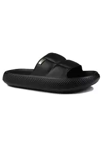 Papuci dama MAYA SLIDER - negri - sintetic